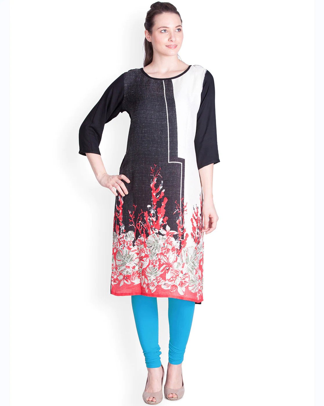 Lux Lyra Blue Churidar Leggings free Size for Ladies