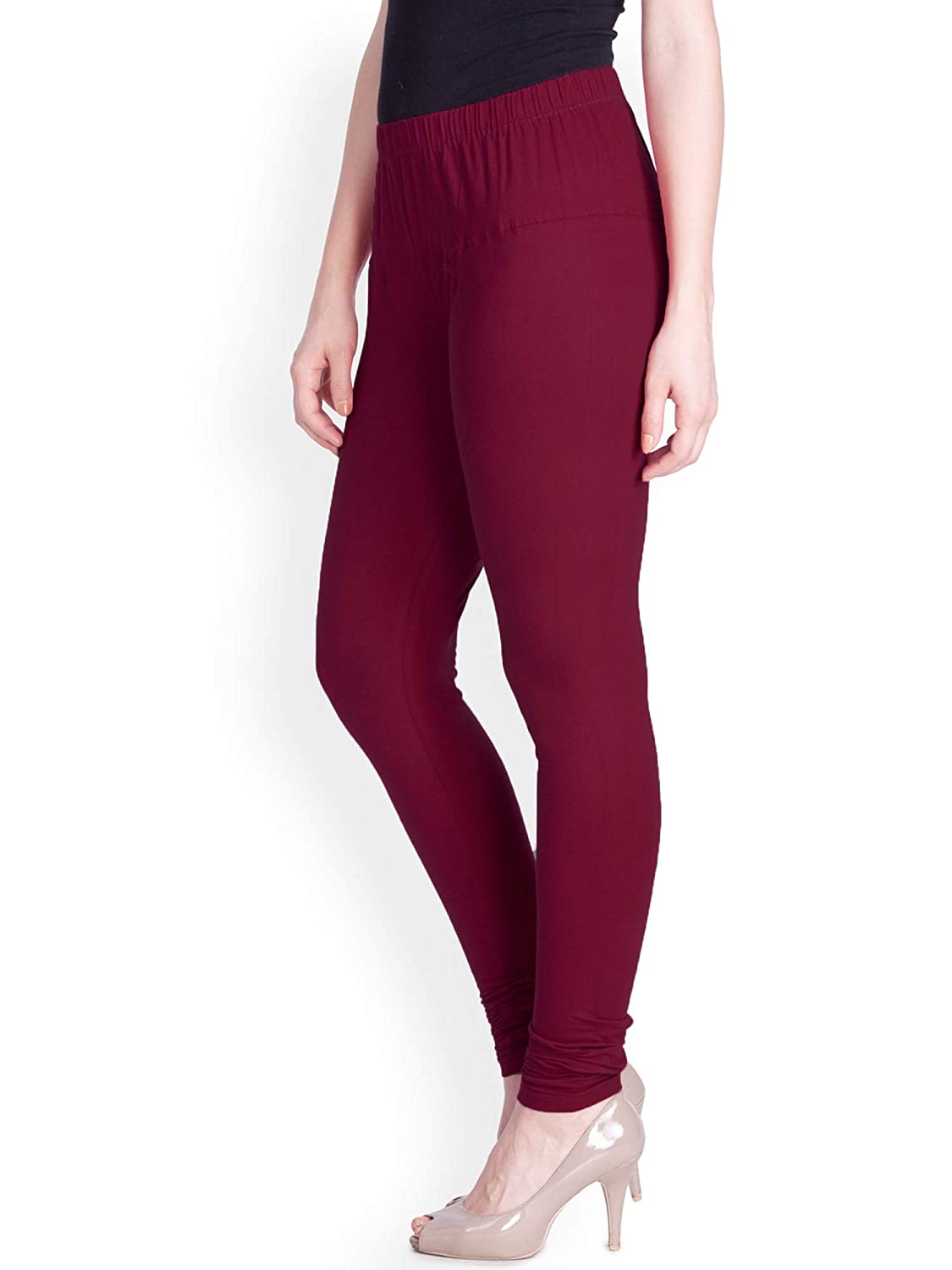 Lyra Dark Pink Churidar Cotton Leggings free Size for Woman