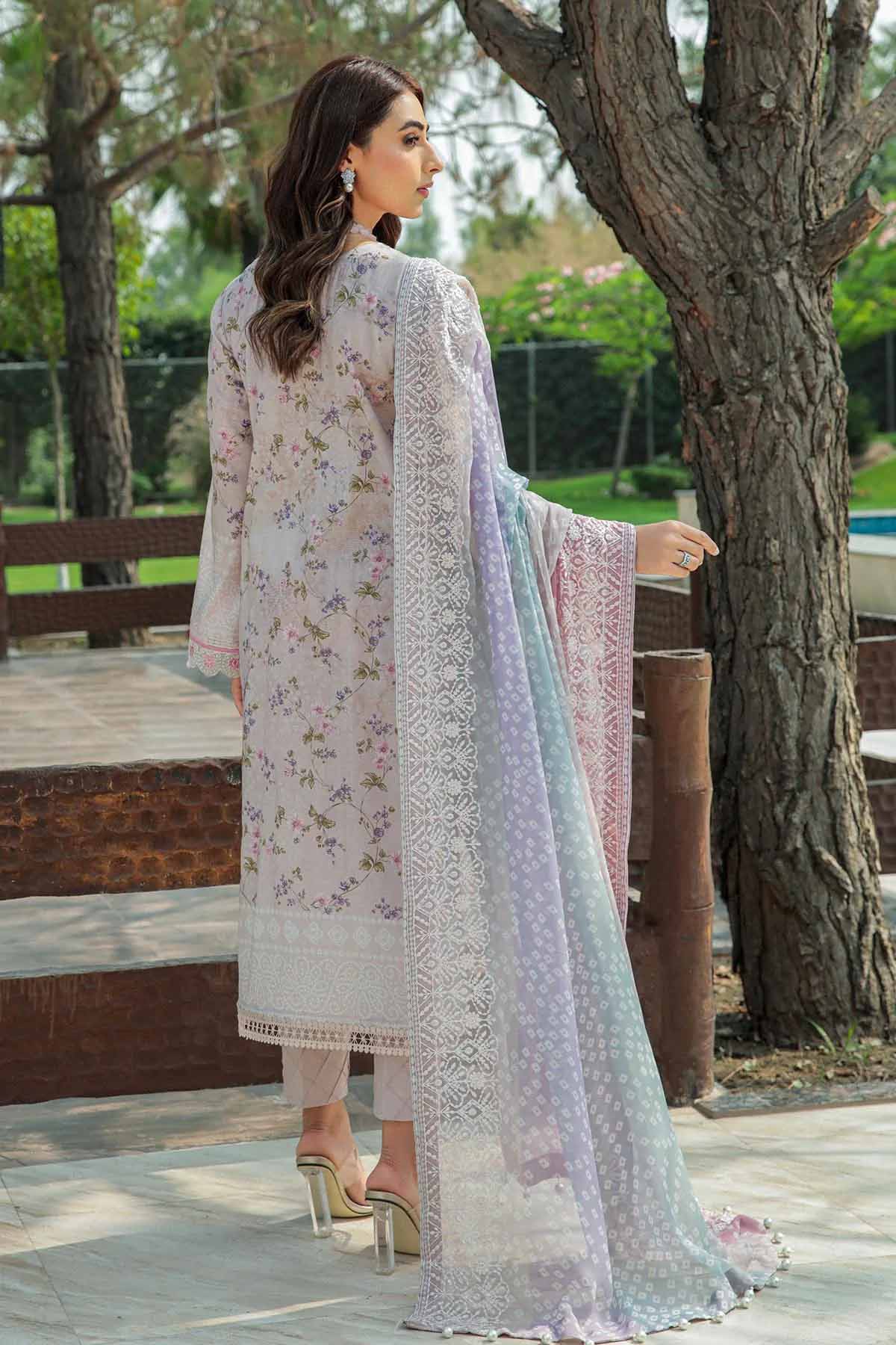 Nureh Gardenia Embroidered Lawn Pakistani Suit