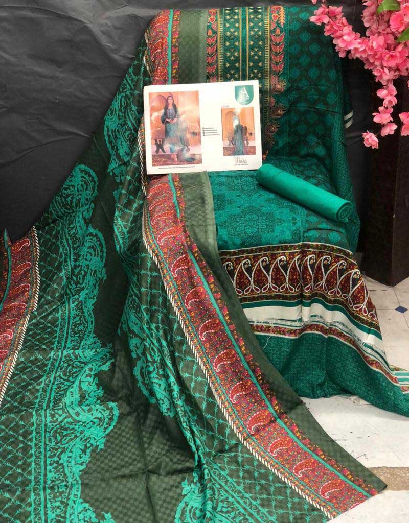 Amna Sohail Pakistani Unstitched Winter Linen Suits By Tawakkal