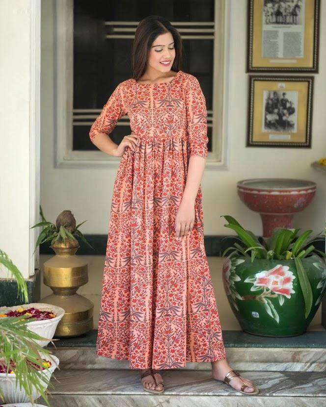 Printed Long Kurtis for Women