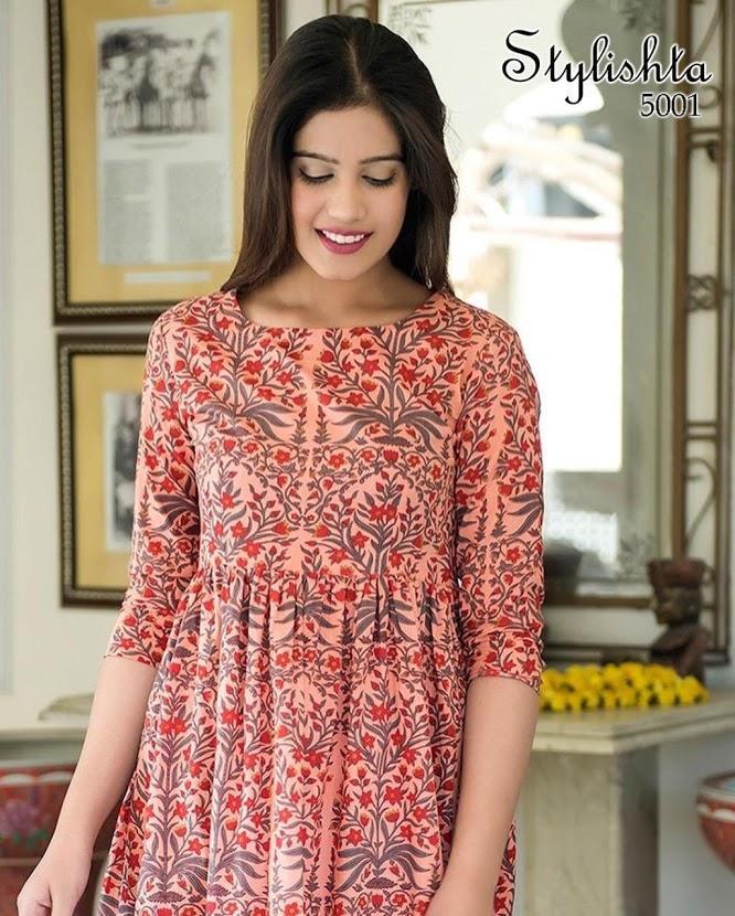 Printed Long Kurtis for Women