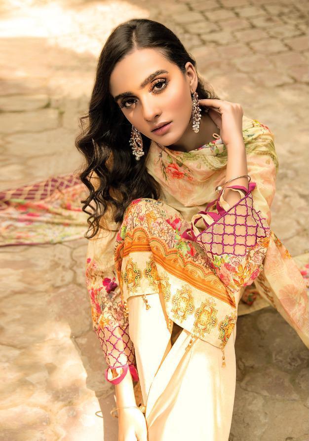 Pure Lawn Digital Style Printed Karachi Dress Material