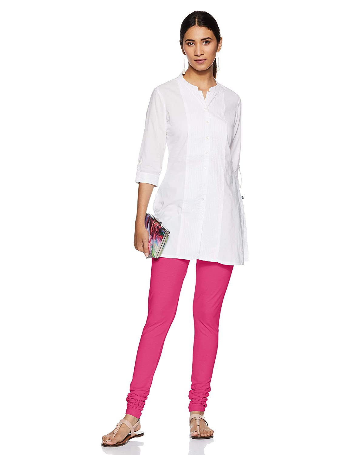 Rupa churidar Pink Cotton Leggings for ladies
