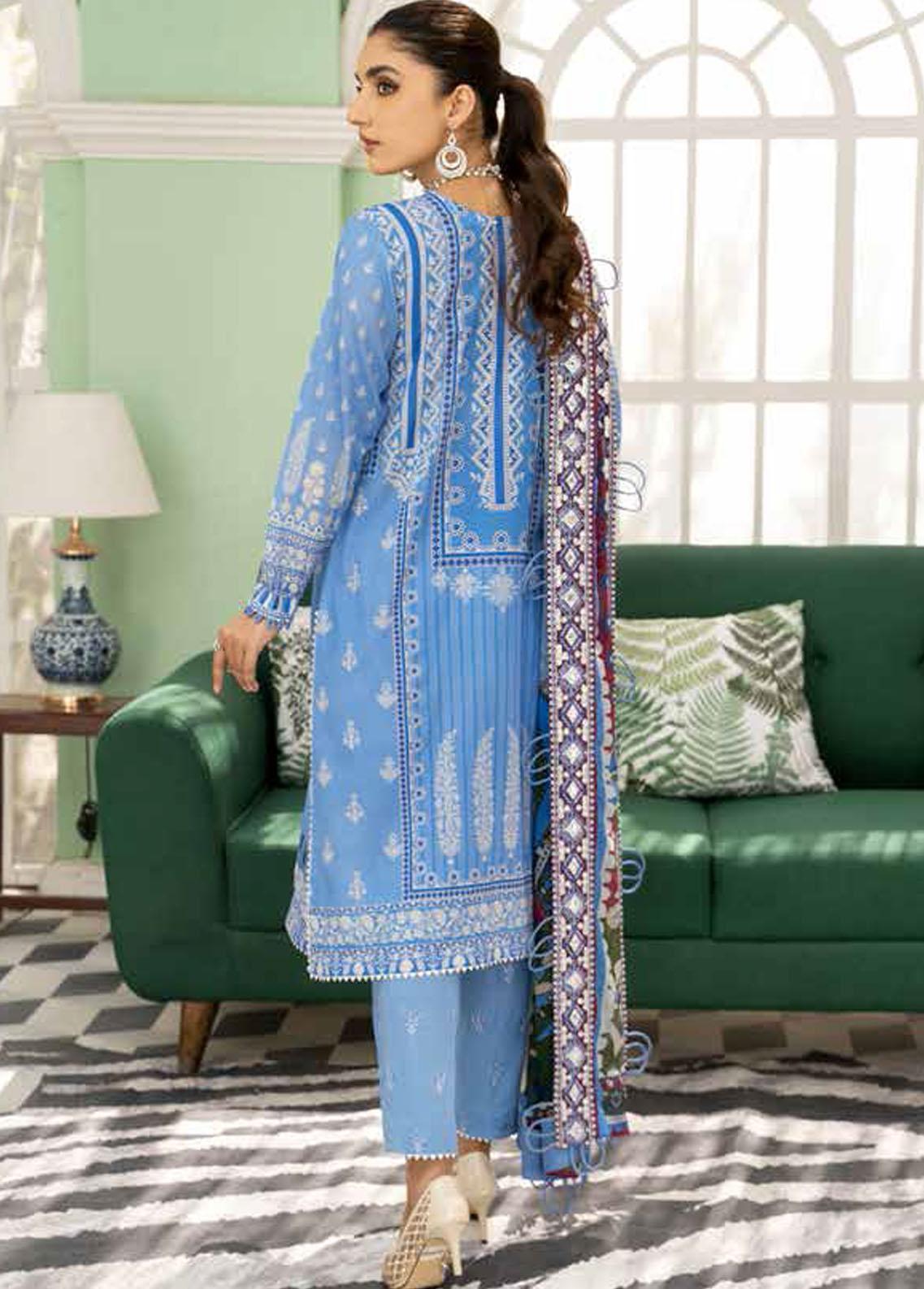 Tehzeeb Riaz Arts Chikankari Embroidered Lawn Suits Unstitched