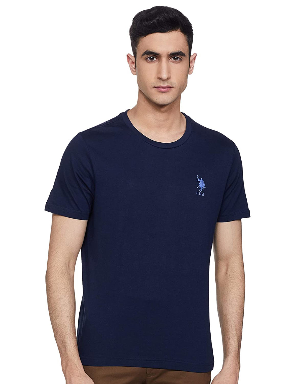 U.S. Polo Assn. Cotton Casual Blue T-shirt For Men