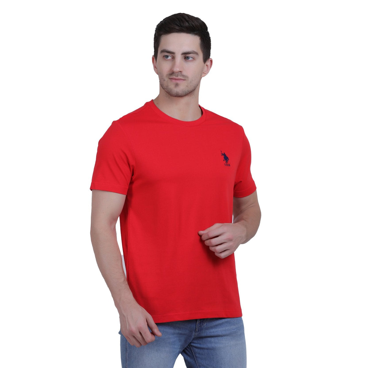 U.S. Polo Assn. Cotton Casual Red T-shirt For Men