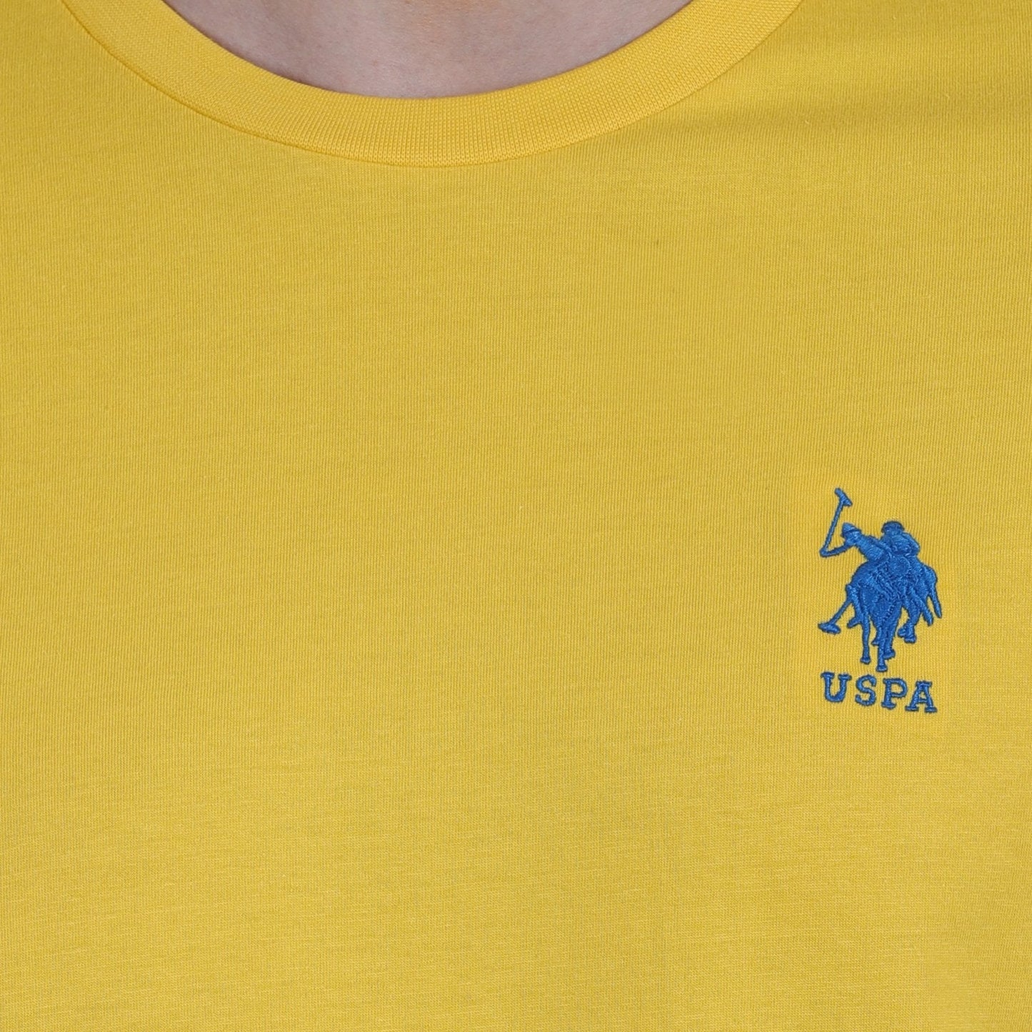 U.S. Polo Assn. Cotton Casual Yellow T-shirt For Men