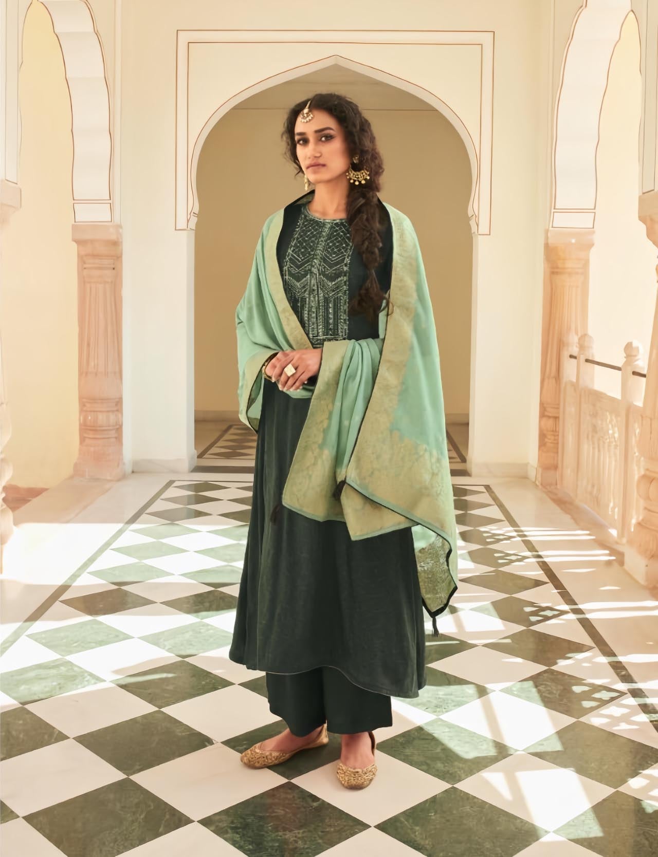 cotton dupatta dress material Light Violet Cotton Chudithar Dress Material Embroidered Dupatta Suit Naachiyars