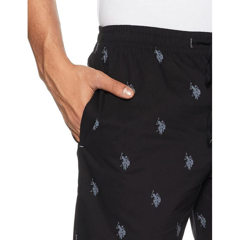 US Polo Black Pyjama Lower Night wear for Men
