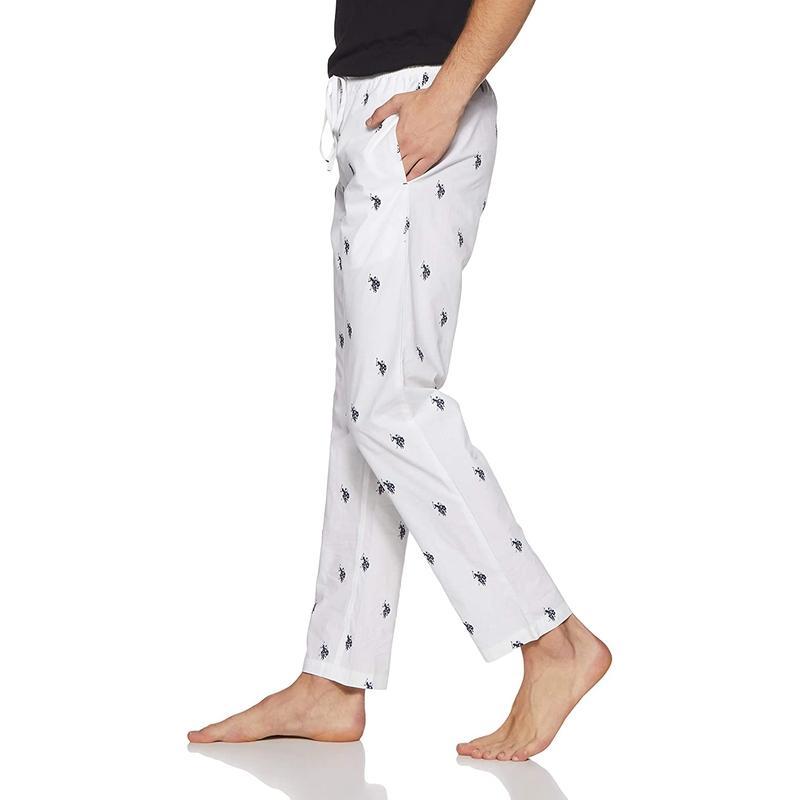 US Polo White Pyjama Lower Night wear for Men