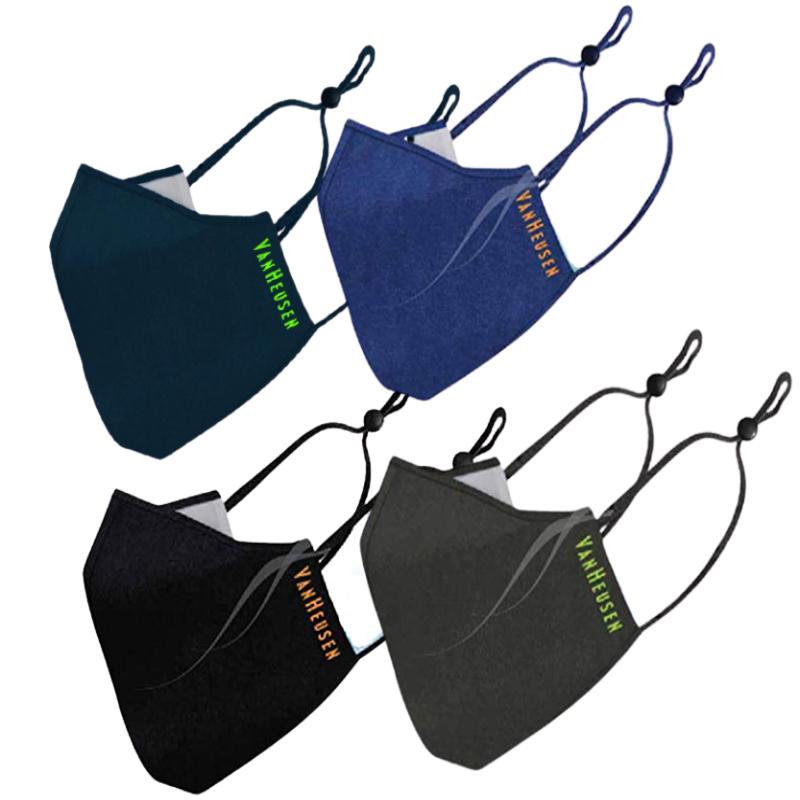 Van Heusen Men and Women Cotton Face Mask (Pack of 3)
