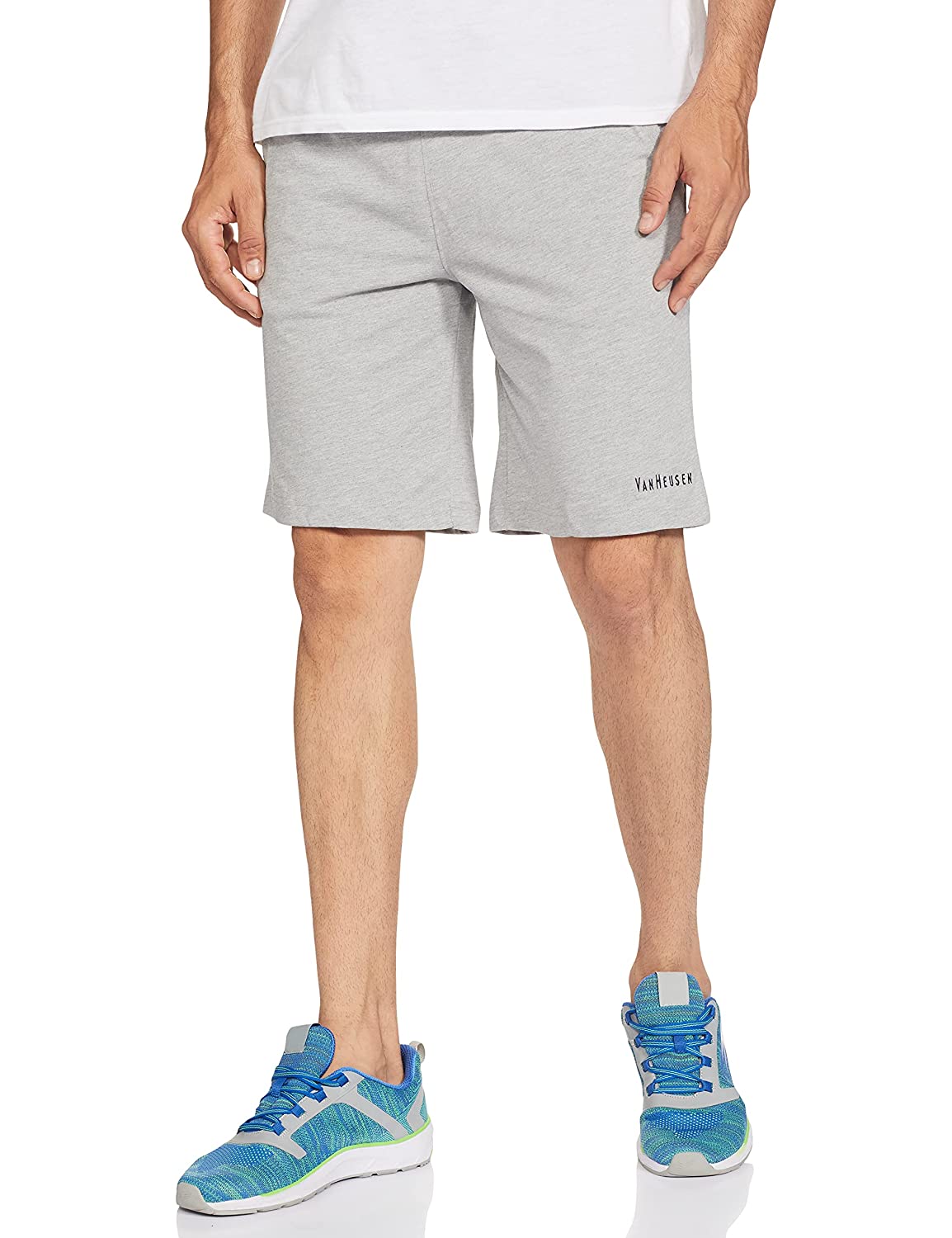 Van Heusen Men's Grey Cotton Shorts Grey