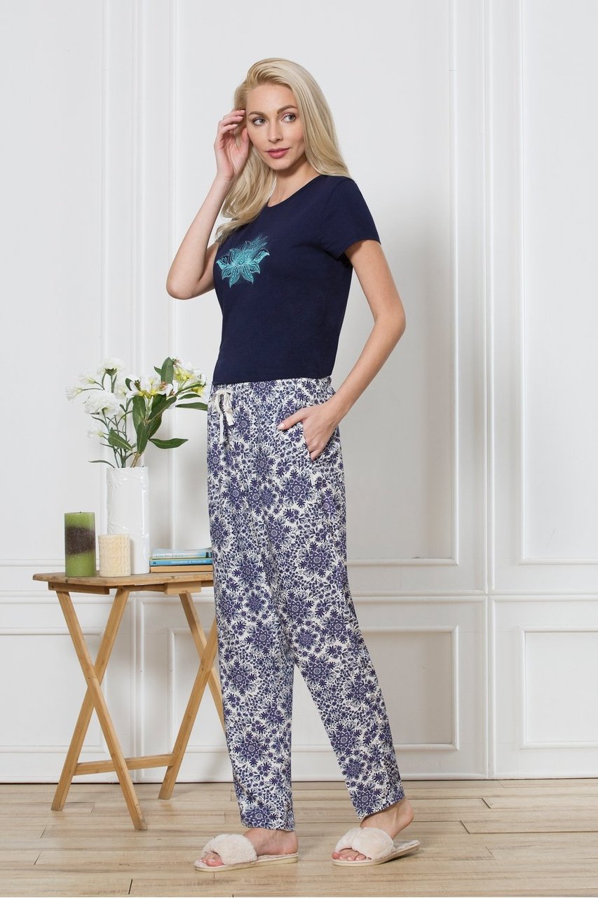 Van Heusen White Printed Women's Pyjama Bottom Lower