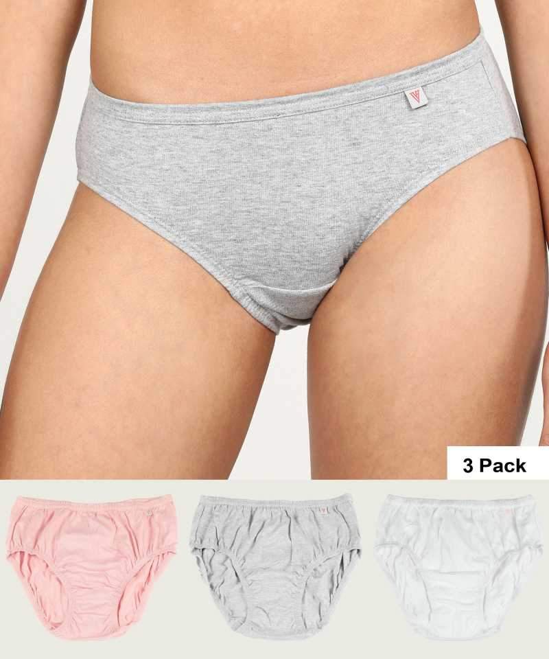 Lovable Women's Cotton Hipster Panties Brief Set (Pack of 3)