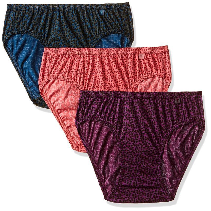 Van Heusen Women's Printed Anti-Bacterial Bikini Panties Brief (Pack of 3)