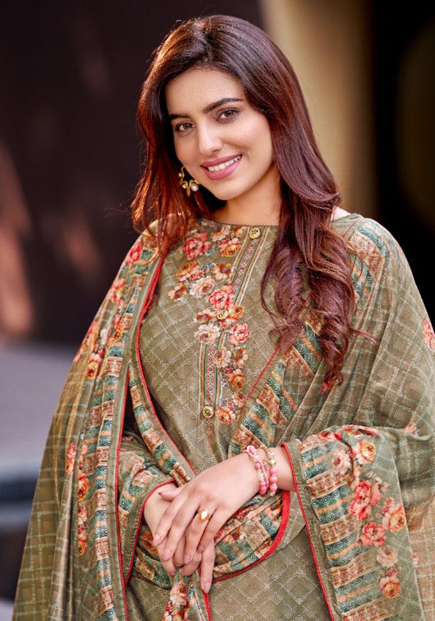 Viscose Velvet Pashmina Winter Unstitched Suit Material