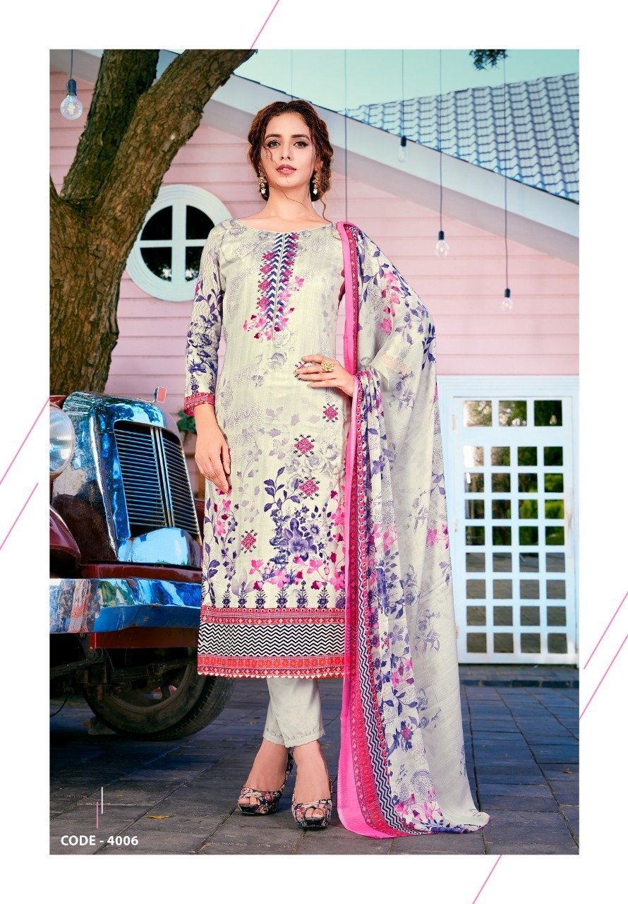 Yashika Cotton Printed Karachi Dress Material For Women