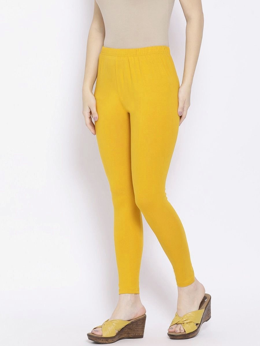 Yellow Rupa Softline Cotton Leggings for Woman