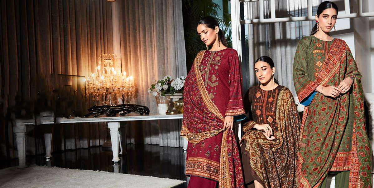 Pashmina Winter Suit Sets- A must have for your Winter Wardrobe