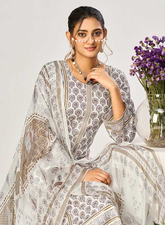 cotton suit material with dupatta