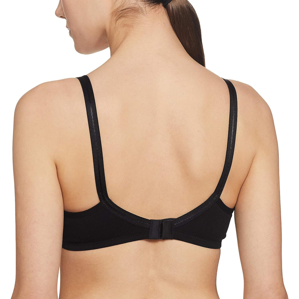 Lovable Pure Cotton Women All Day Long Black Cotton Bra