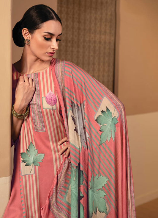 Rivaa Cotton Satin Unstitched Salwar Suit Dress Material for Women Rivaa