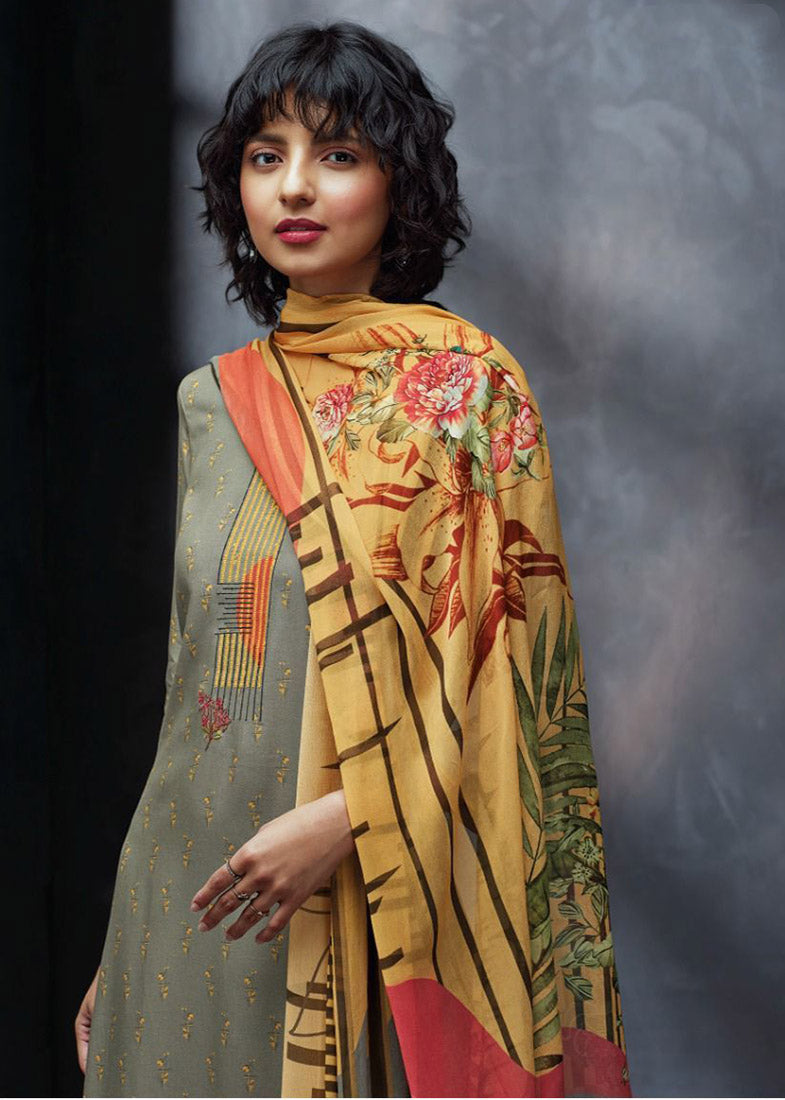 Buy Ganga Janece S1830 Cotton Silk Designer Dress Material Collection