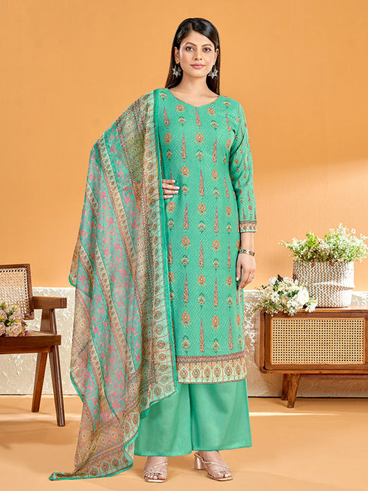 Alok Cotton Printed Unstitched Suit Material with Dupatta for Ladies Alok Suit
