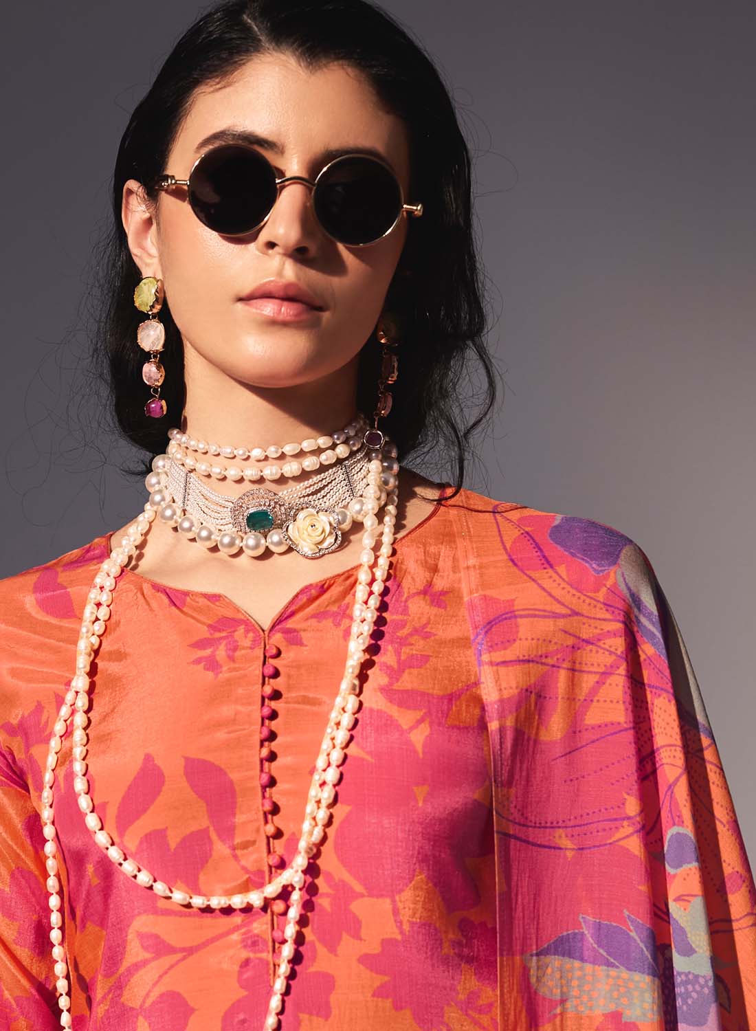 Muslin Silk Party Wear Unstitched Salwar Suit Set Material for Women