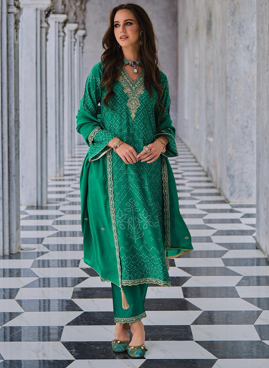 Party Wear Muslin with Heavy Embroidery Women Suit Dress Material