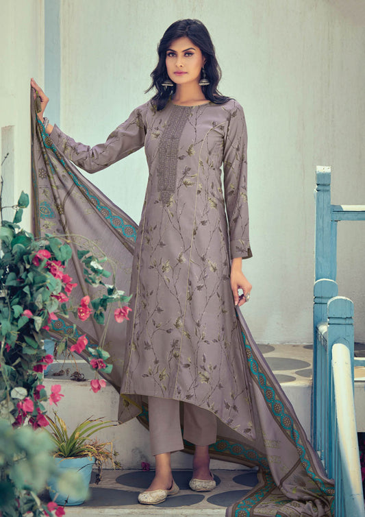 Latest Design Pure Muslin Party Wear Unstitched Women Salwar Suit Kilory Trends