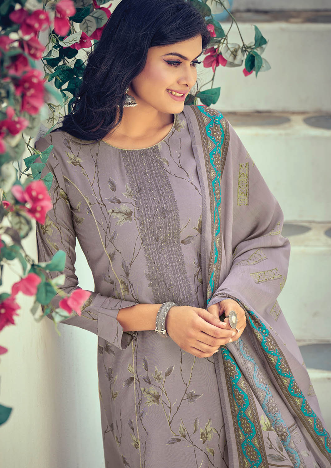 Latest design of unstitched suits best sale