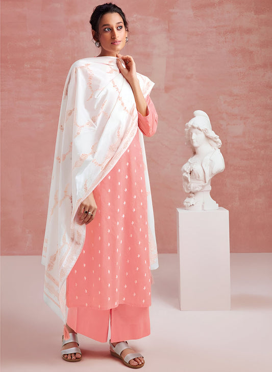 Pure Cotton Premium Unstitched Suit Dress Material for Women Ganga