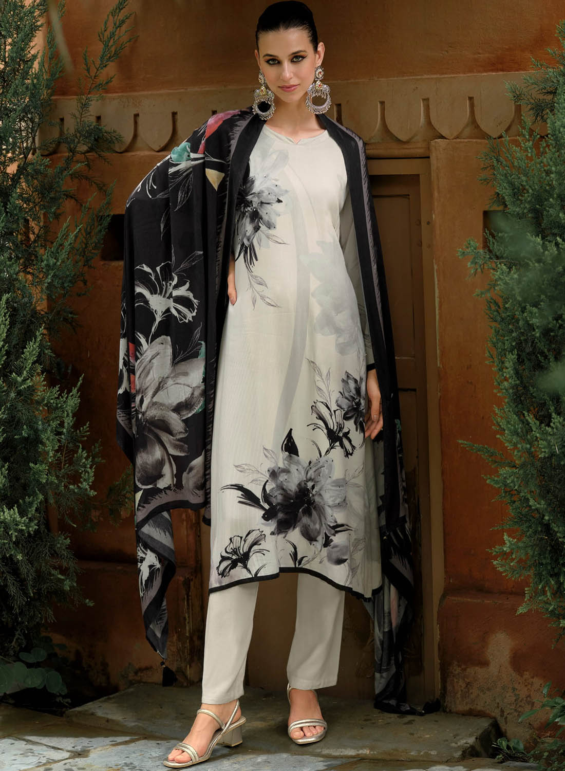 Unstitched Pashmina Winter Salwar Suit Fabric Material for Women