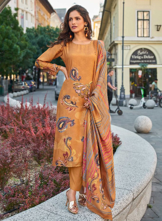 Pure Viscose Muslin Party Wear Unstitched Salwar Suit Dress Material