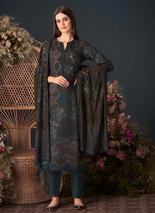 Unstitched Pure Pashmina Winter Salwar Suit Dress Material for Ladies Esta Designs