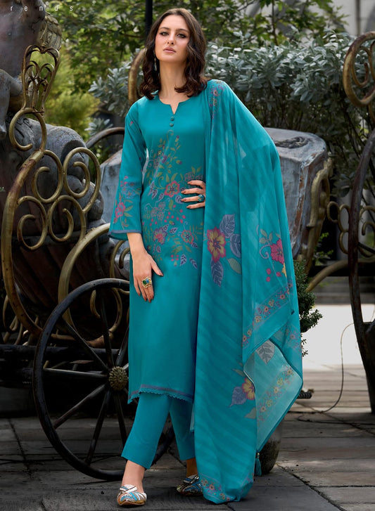 Women Unstitched Pure Cotton Salwar Suit Dress Material with Dupatta