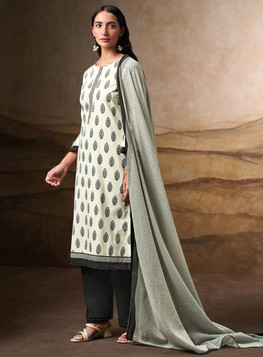 Ganga Women’s Pure Cotton Unstitched Suit Dress Material Set