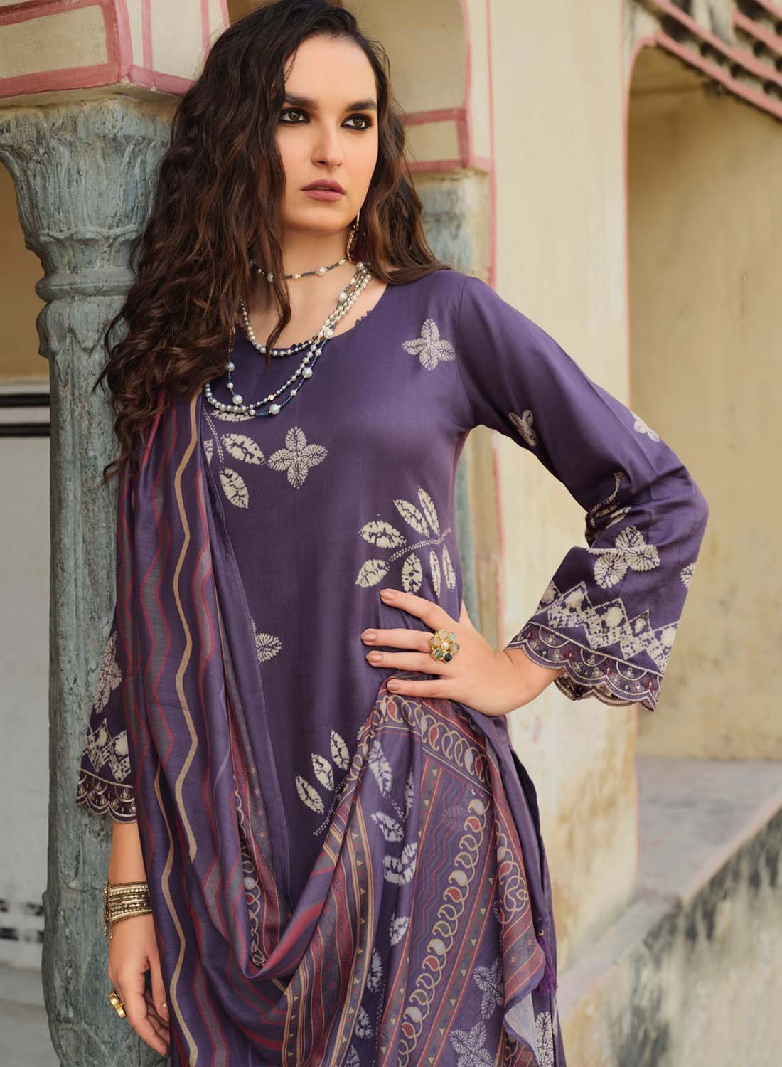 Pure Cotton Unstitched Suit Dress Material for Women with Muslin Dupatta