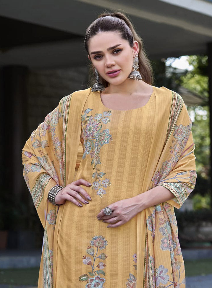 Pure Soft Cotton Unstitched Salwar Suit Set Dress Material for Women
