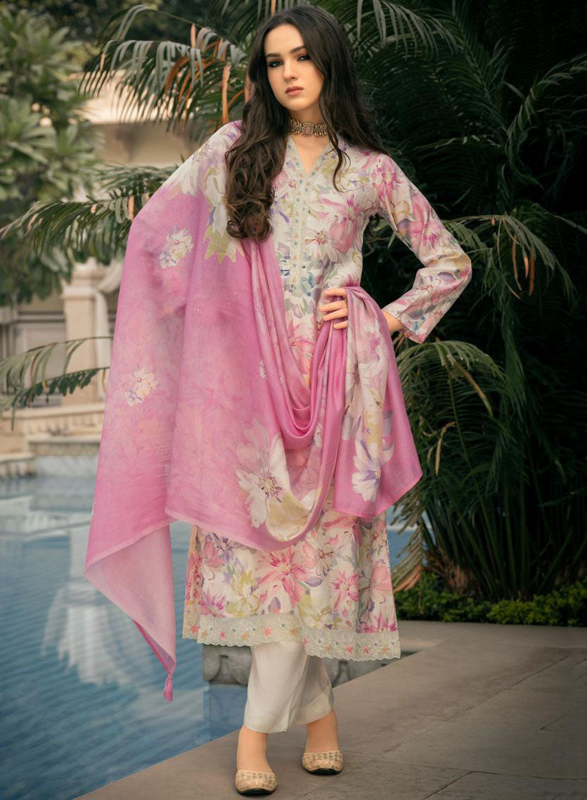 Party Wear Muslin Unstitched Salwar Suit Set Dress Material for Women