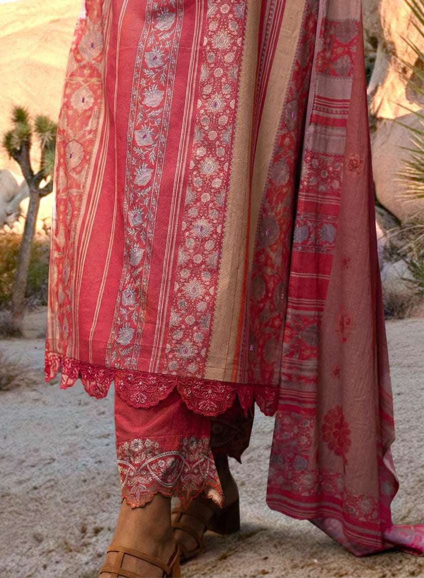 Pure Cotton Printed Unstitched Salwar Suit Dress Material for Women