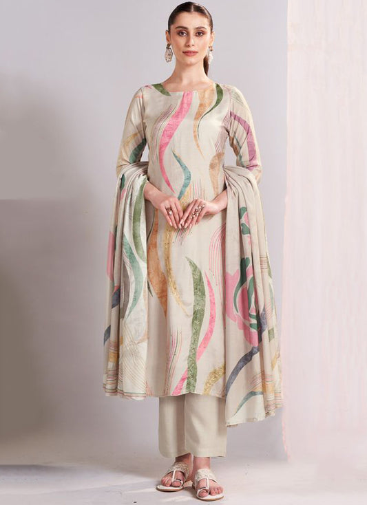 Pure Muslin Unstitched Salwar Suit Set Material for Women