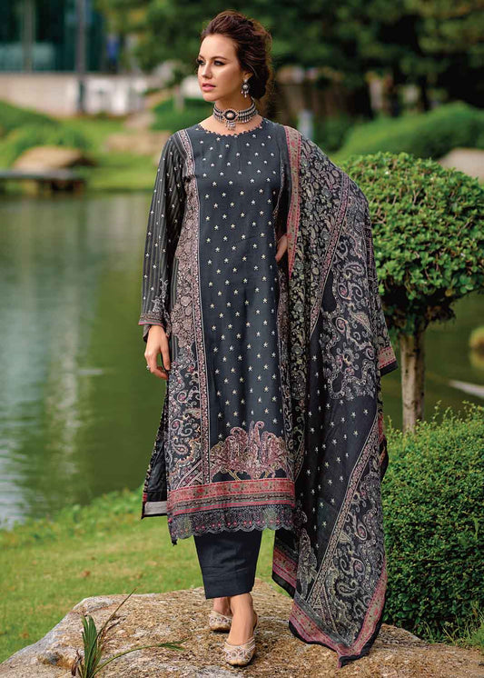 Kilory Unstitched Pashmina Winter Suits Material for Women