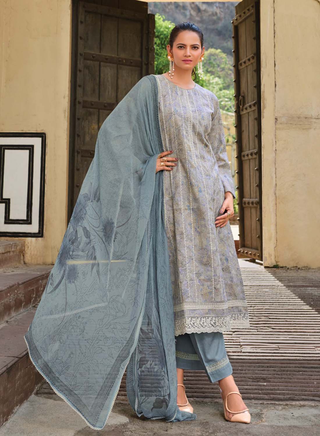 white christmas dresses Pure Lawn Cotton Unstitched Suit Fabric Dress Material for Ladies – Stilento