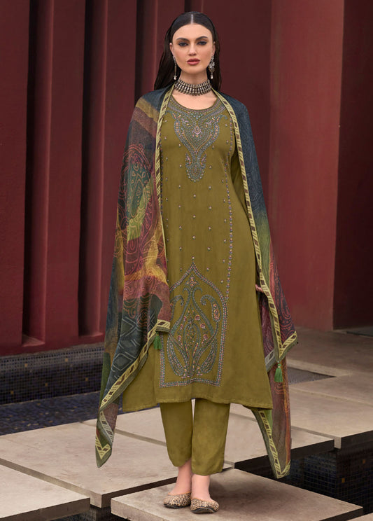 Unstitched Woolen Pashmina Winter Wear Women Suits Set – Stilento