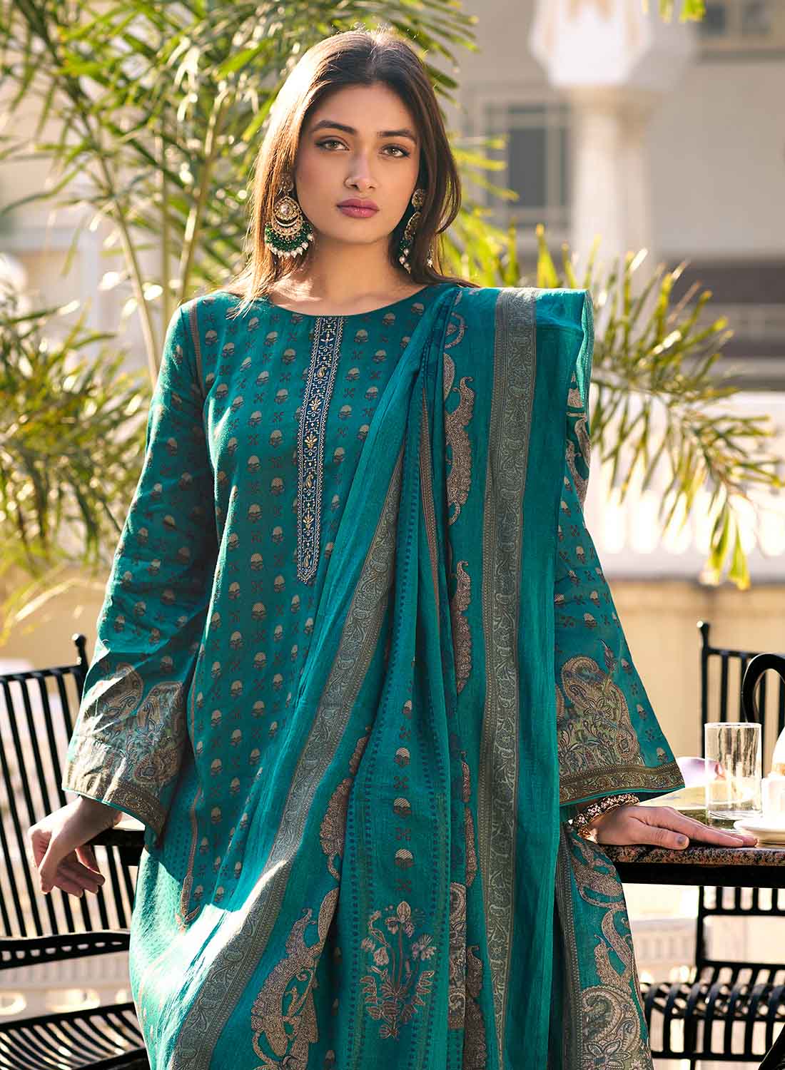 Mumtaz Arts Pure Cotton Satin Unstitched Suit Material for Women
