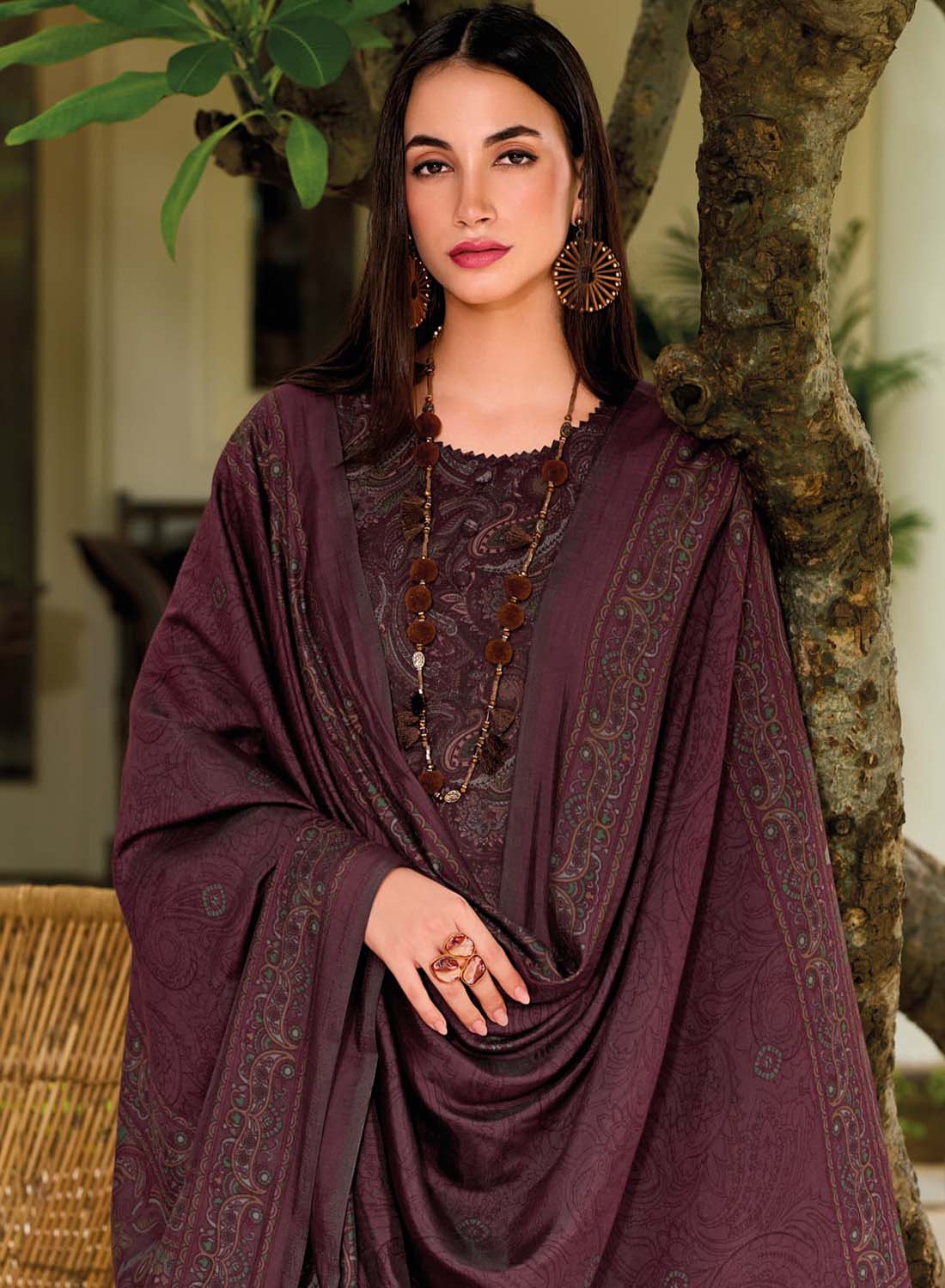 Viscose Modal Silk Unstitched Salwar Suit Set Material for Women