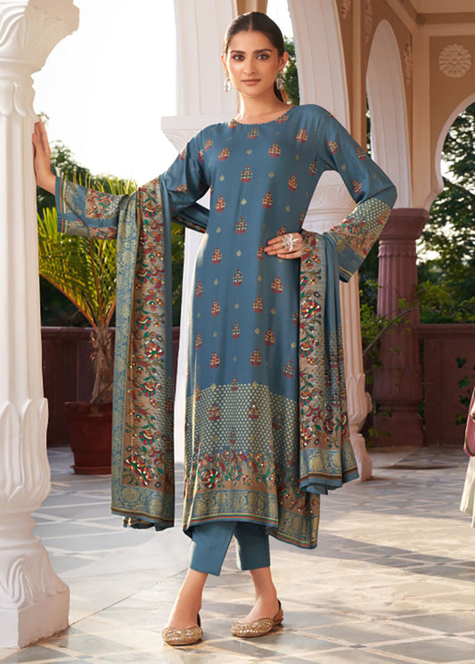 Rupali Fashion Pashmina Winter Salwar Suit Dress Material for Women Radhika Fashion